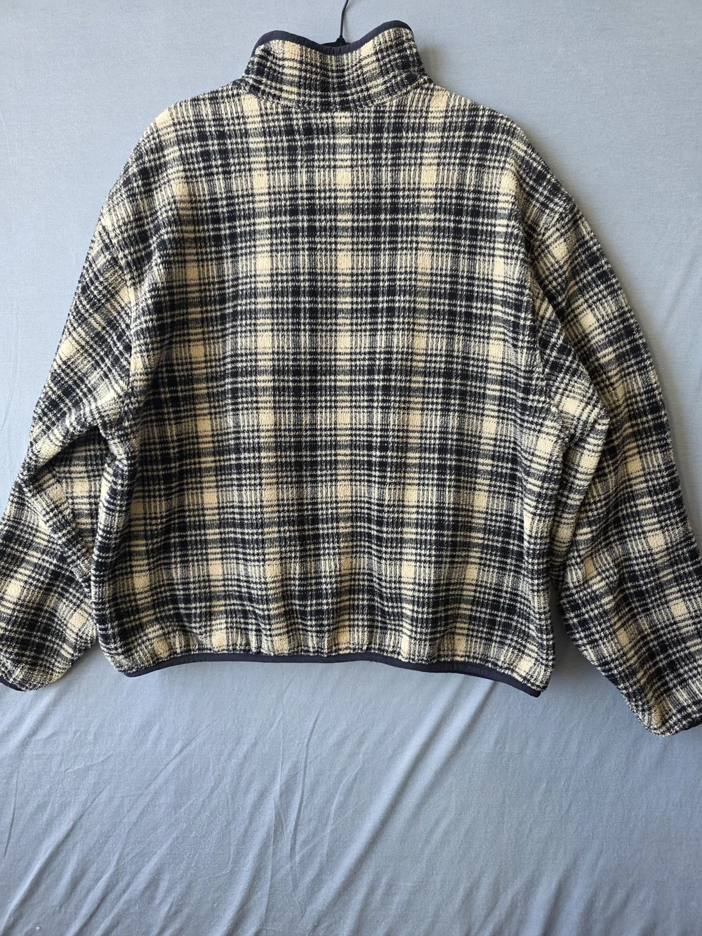 Woolrich Rugged Outdoorwear XL Plaid Sherpa Fleece Snap Pullover Jacket